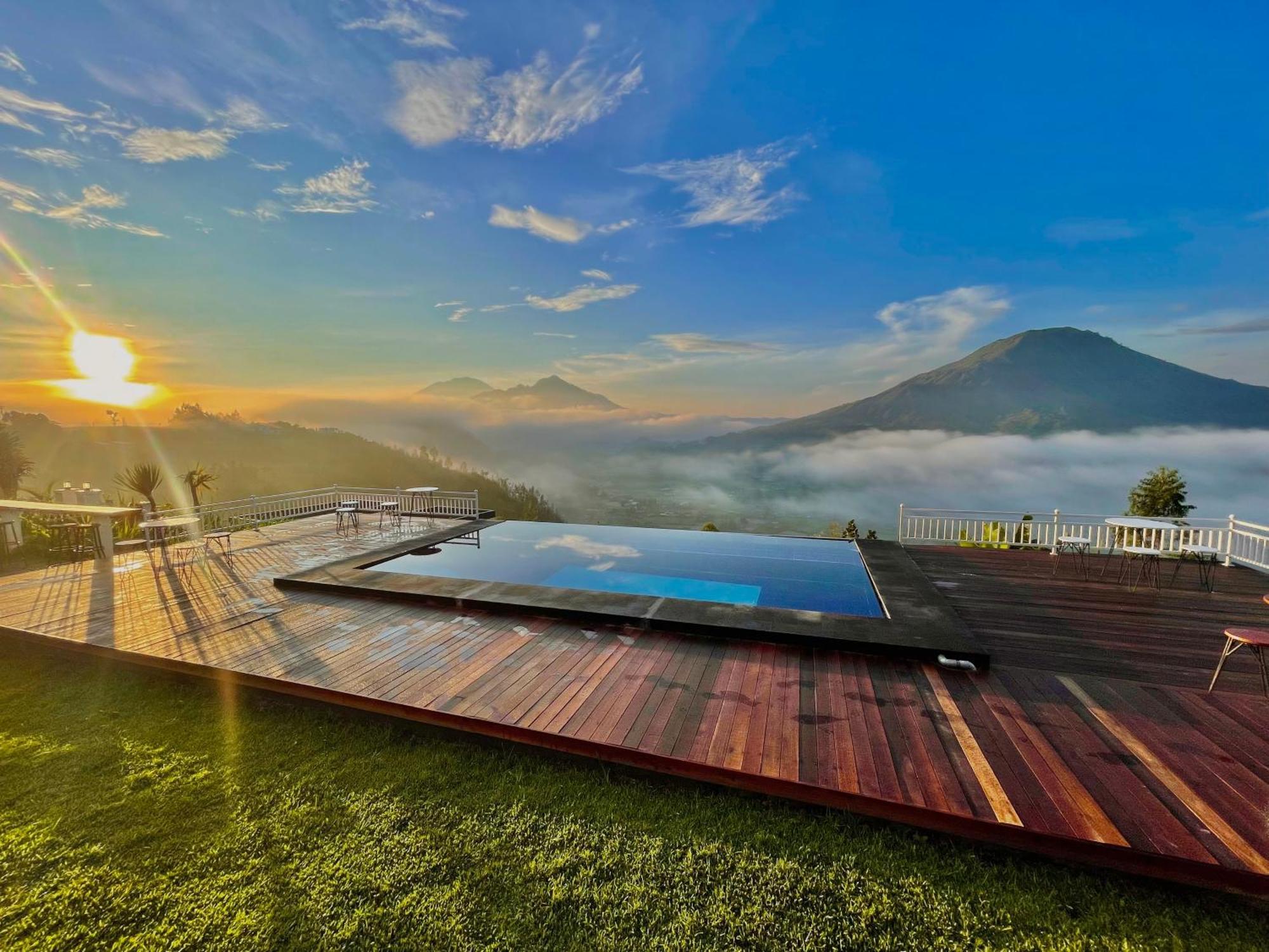 Pinggan Caldera Acomodação com café da manhã Baturaja  Exterior foto